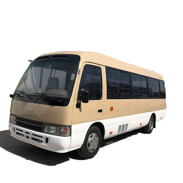 Autobús Toyota Coaster usado de 30 asientos diesel con norma de emisiones Euro 2 en buen estado
