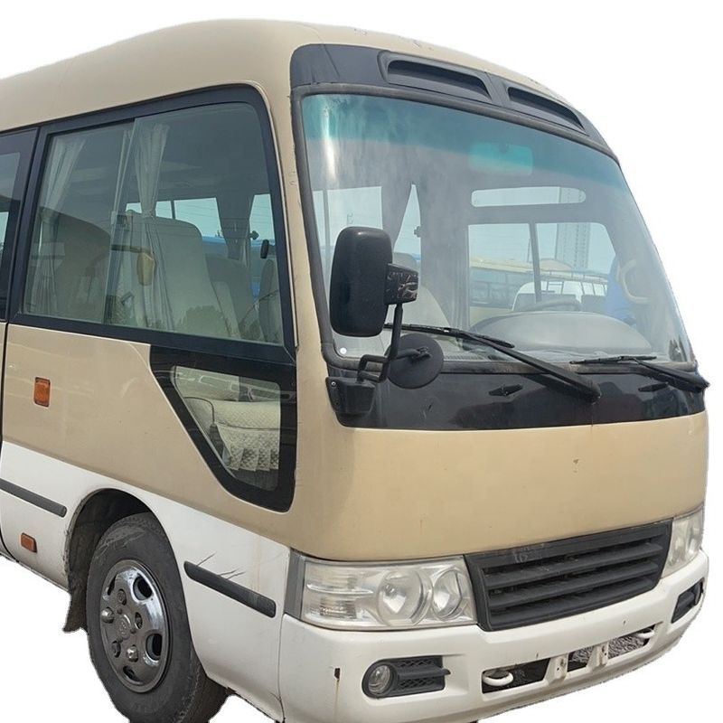 Autobús de 30 asientos usado Toyo Ta Coaster con capacidad de motor de 6-8L y potencia máxima de 113/5200kw