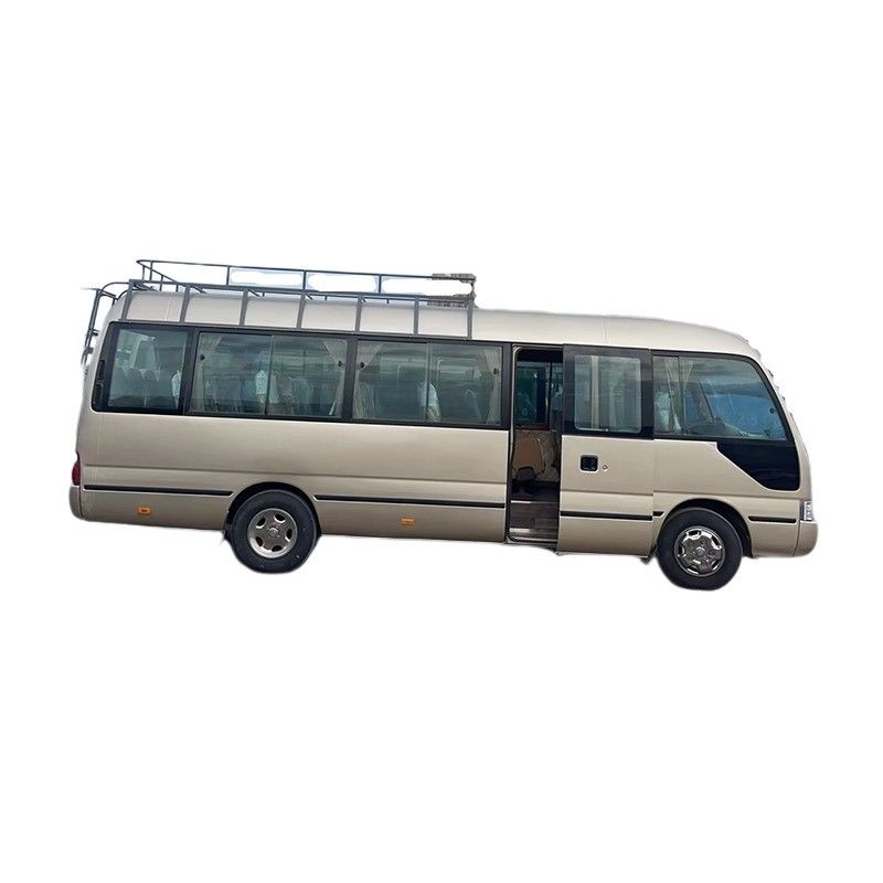 Autobús de cuatro cilindros Toyo ta Coaster con un motor de 15BFT y dimensiones de 6990*2025*2650mm