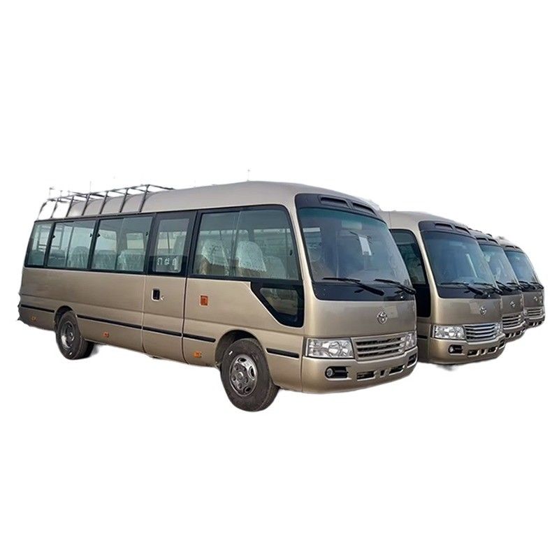 Autobús de cuatro cilindros Toyo ta Coaster con un motor de 15BFT y dimensiones de 6990*2025*2650mm