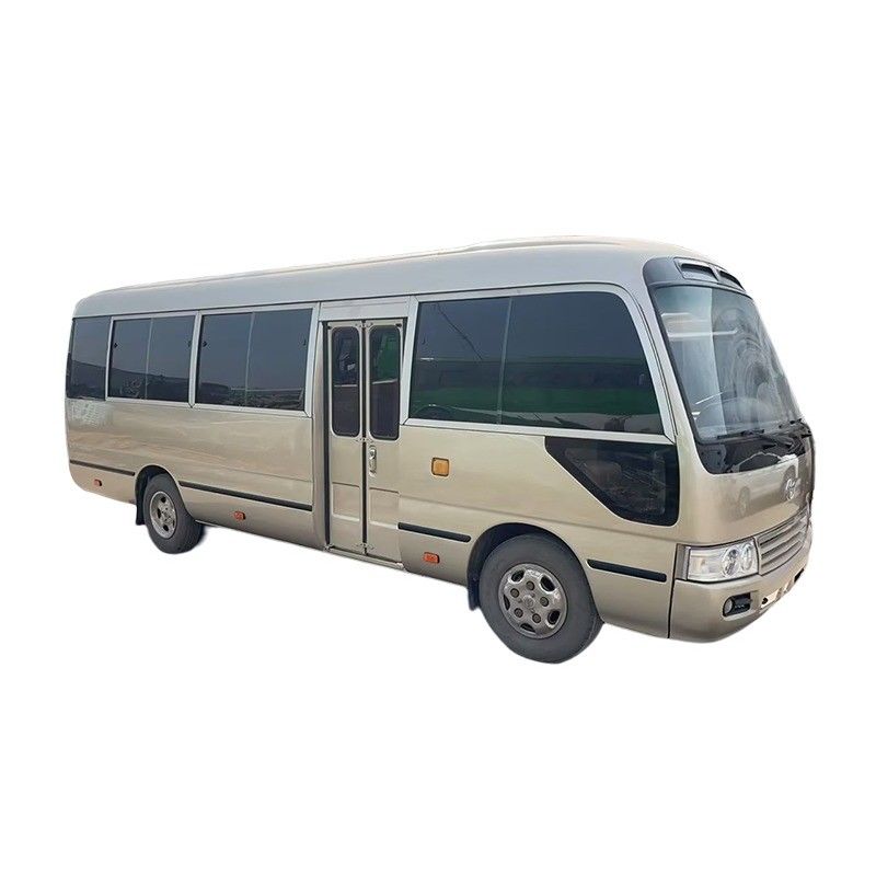 Autobús de cuatro cilindros Toyo ta Coaster con un motor de 15BFT y dimensiones de 6990*2025*2650mm
