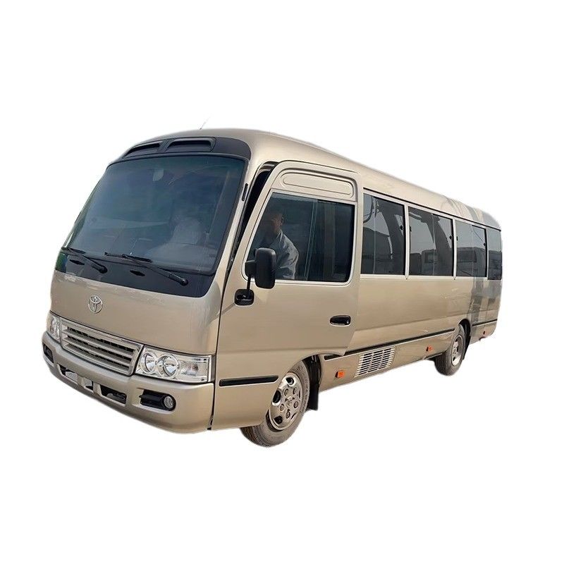 Autobús de cuatro cilindros Toyo ta Coaster con un motor de 15BFT y dimensiones de 6990*2025*2650mm