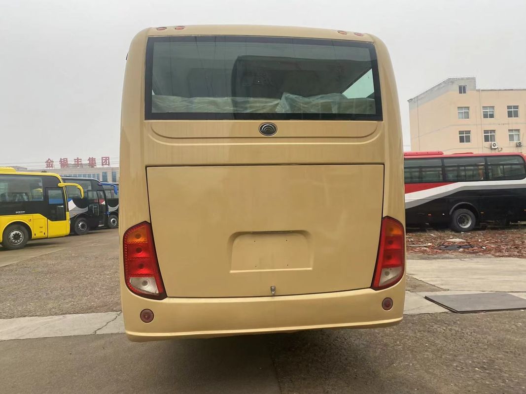 Suspensión de resorte de hoja 35 asientos Autobús de autobuses usados con dirección asistida y asientos de lujo