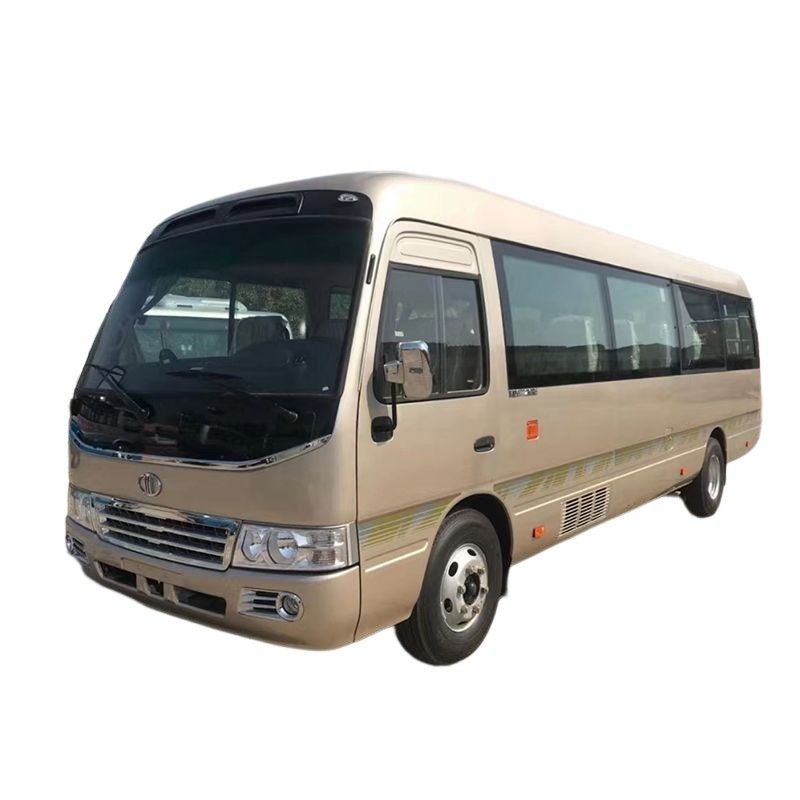 Tipo de transmisión manual 24-30 asientos Minibus de montaña rusa con motor diesel para pasajeros de lujo