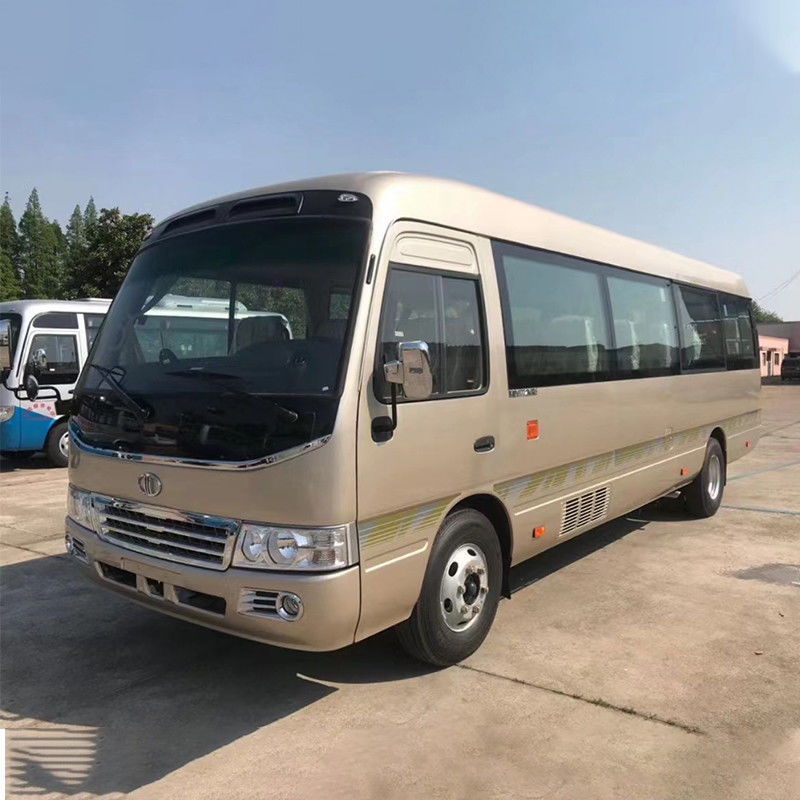Tipo de transmisión manual 24-30 asientos Minibus de montaña rusa con motor diesel para pasajeros de lujo