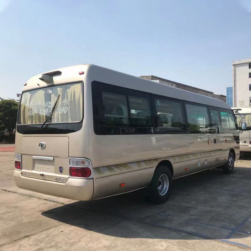 Tipo de transmisión manual 24-30 asientos Minibus de montaña rusa con motor diesel para pasajeros de lujo