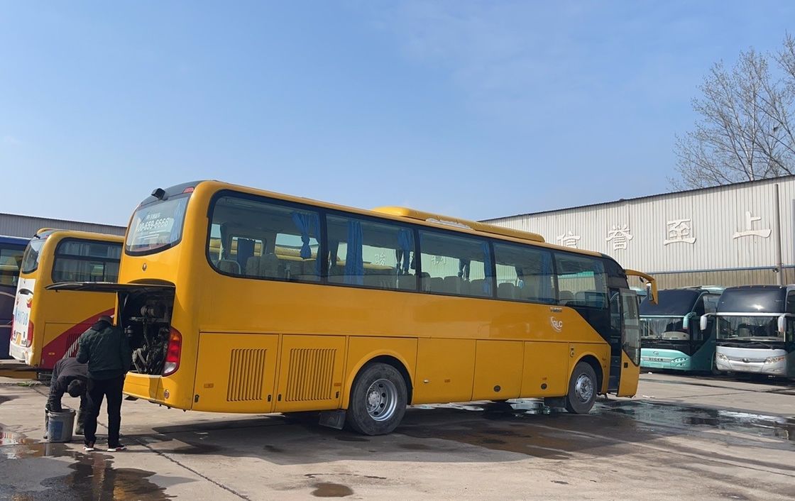 Motor trasero usado Amarillo Grupo escolar Autobuses turísticos Motor de capacidad de 8L Tipo de combustible Diesel