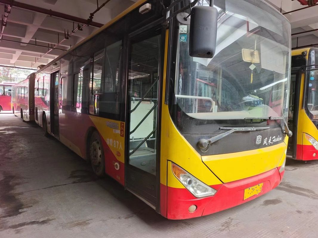 Autobús de GNC de segunda mano 12m 87 asientos de pasajeros con aire acondicionado no independiente