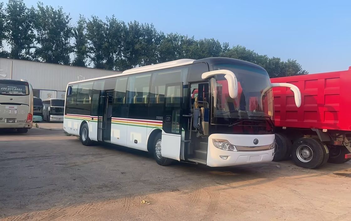 Bajo el nivel de la línea de trayectoria delantera/trasera mm 1750/1586 Autobús de autobús usado LHD 54 asientos Autobús de pasajeros de la ciudad de Youtong