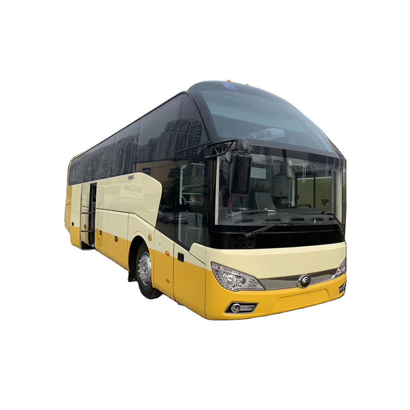 Autobús LHD de segunda mano con baño de 50 asientos y alta capacidad del motor en buenas condiciones