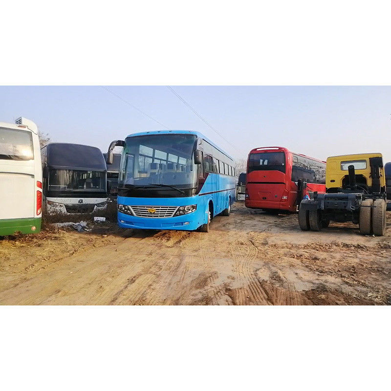 Usado Cng Diesel Dirección de mano izquierda Azul Autobuses de 12m 31-50 asientos y 2340mm sobrepiso trasero