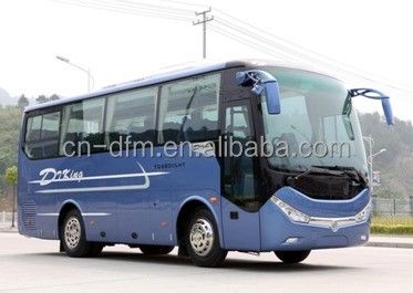 35-40 asientos Dongfeng 8m Autobús turístico de lujo Autobús usado con velocidad máxima 91-110 km/h