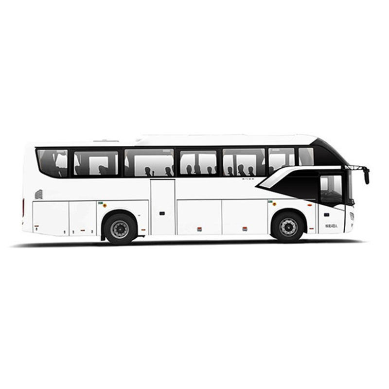 Autobús de lujo de 12 metros y 60 asientos con agua, frigorífico y baño.