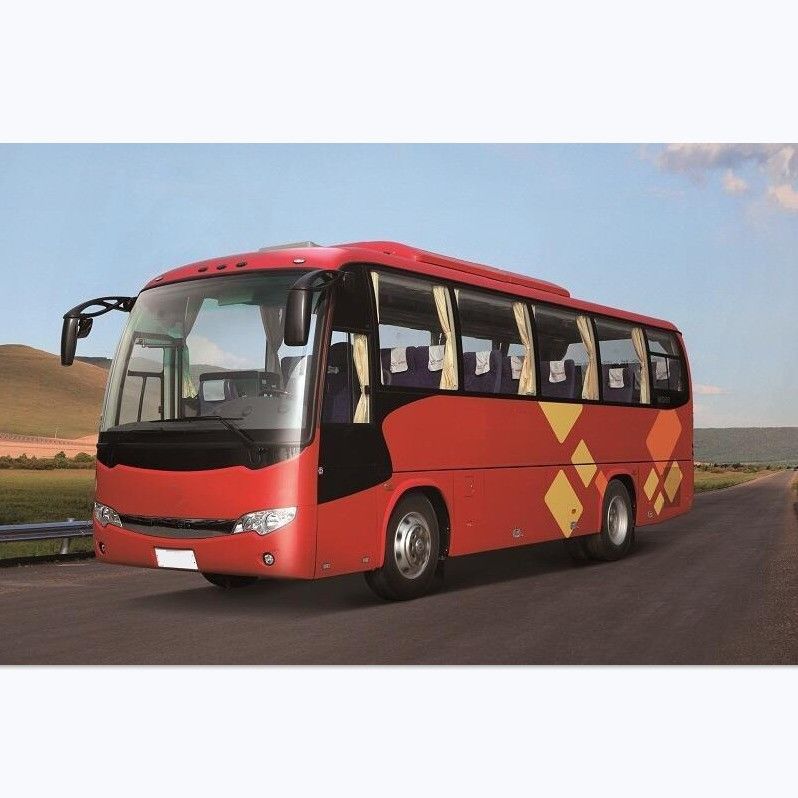 Luxo 32 asientos Higer Bus Diesel Rojo Autobús usado en Dubai 6.494L Disposición buena