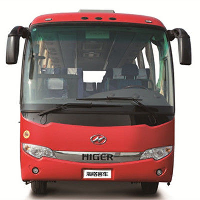 Luxo 32 asientos Higer Bus Diesel Rojo Autobús usado en Dubai 6.494L Disposición buena