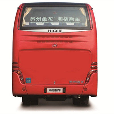 Luxo 32 asientos Higer Bus Diesel Rojo Autobús usado en Dubai 6.494L Disposición buena