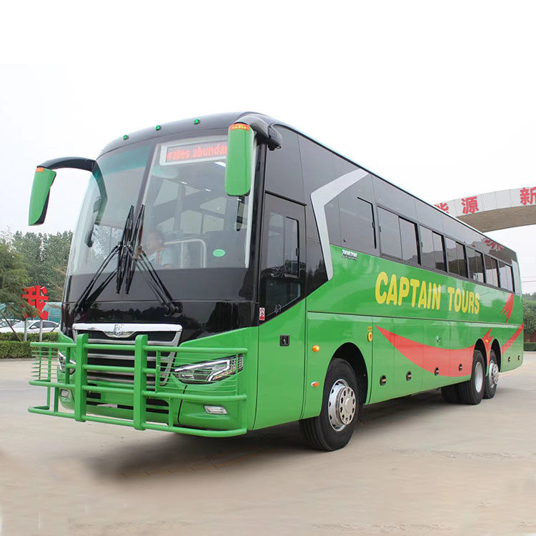 Confortable autobús RHD de 75 1 1 asientos con suspensión de resorte multi-hoja y motor diesel