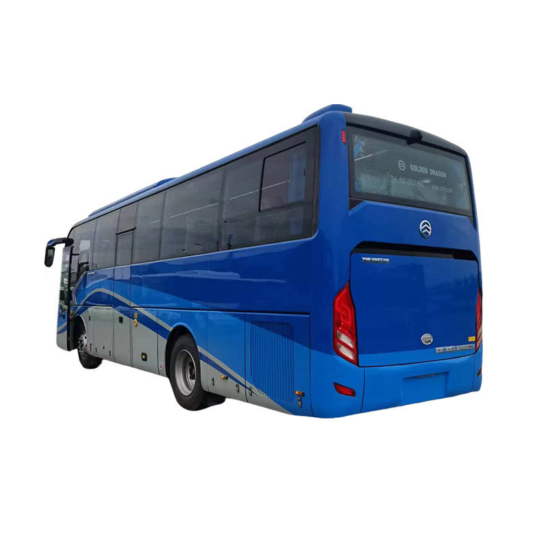 Transmisión manual Tipo 9m Azul Luxury RHD Diesel 35 asientos Autobús para viajes en grupo