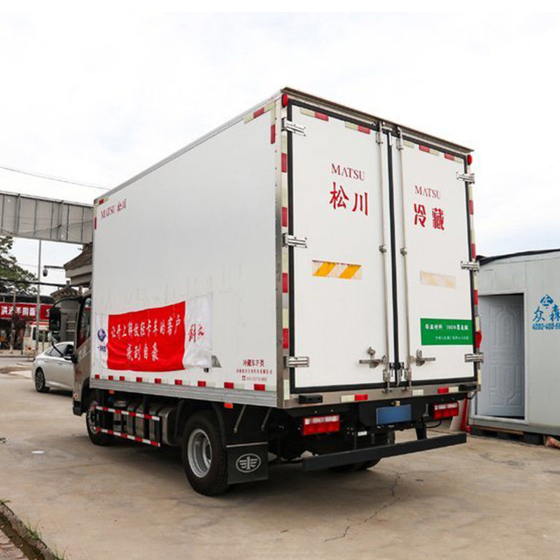 1-10T Capacidad profesional Jiefang camión refrigerado para productos frescos y congelados