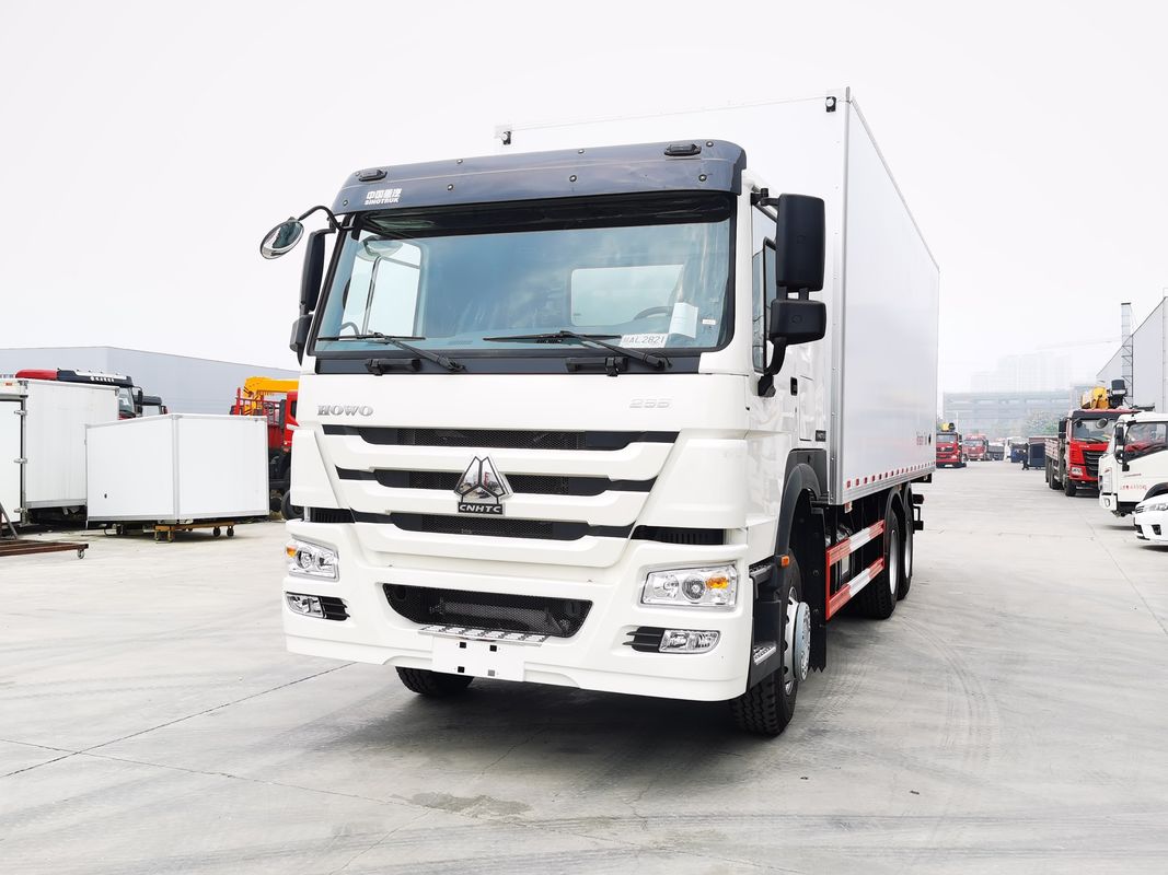 Rango de temperatura de menos 18 a 20 grados Centigrados Sinotruk HOWO 6x4 camioneta frigorífica