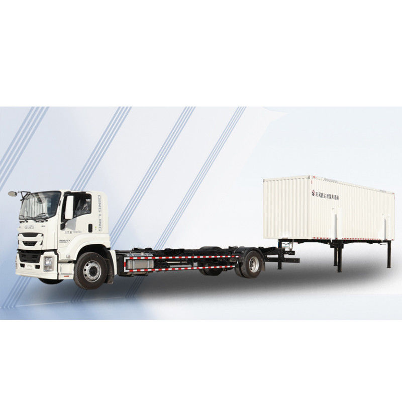 Isuzu 4*2 Contenedor Cargo Van Box Camión Cambio de carrocería Camiones de carrocería desmontables Y 150 250hp