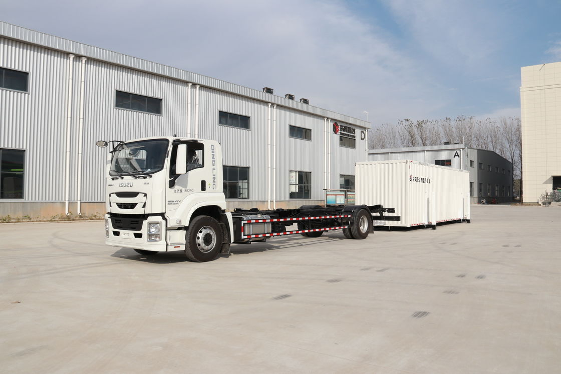 Personalización Isuzu 4 * 2 204hp 9.6m 59cbm carrocería de intercambio desmontable camioneta de carga