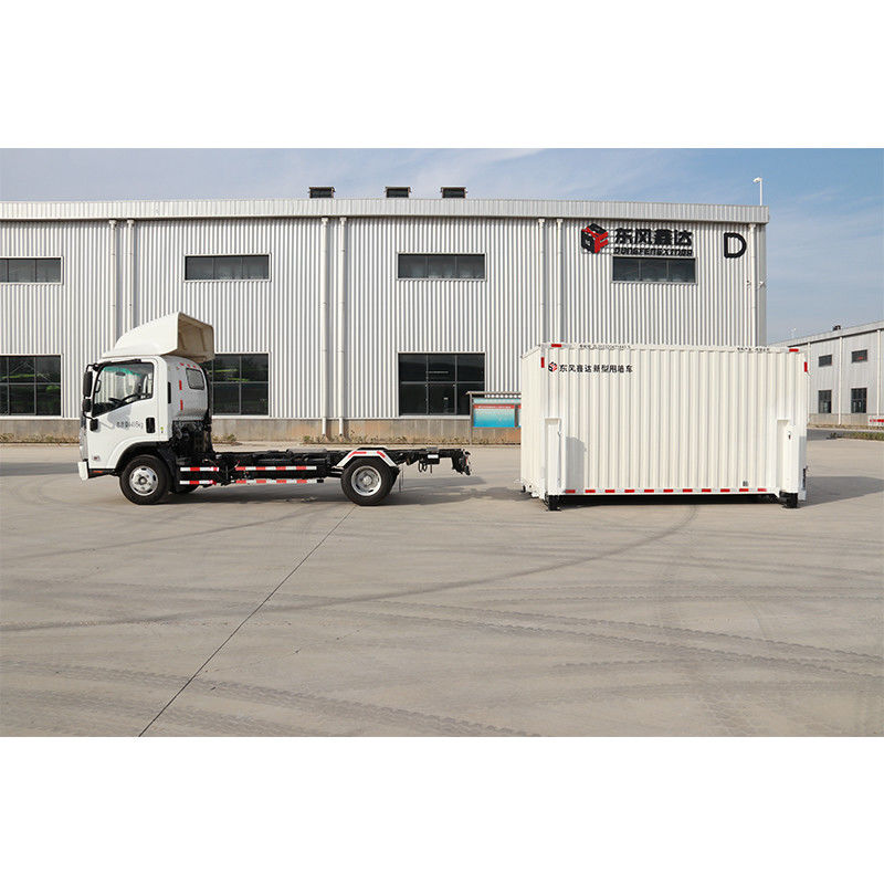 4*2 Mini 5 Ton 19CBM camiones secos carrocería desmontable y extractores hidráulicos para la logística