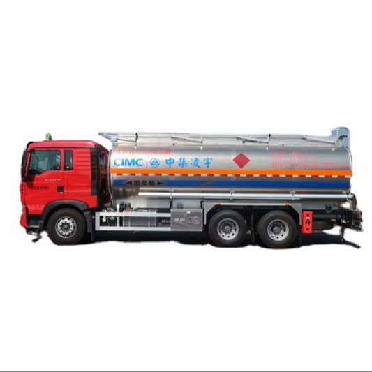 CIMC LINYU 6*4 24m3 Camión cisterna de aleación de aluminio para el transporte de combustible líquido inflamable