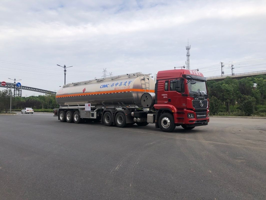Cisterna de diésel de aleación de aluminio para África 44m3 Diésel líquido Semirremolque Combustible de gasolina