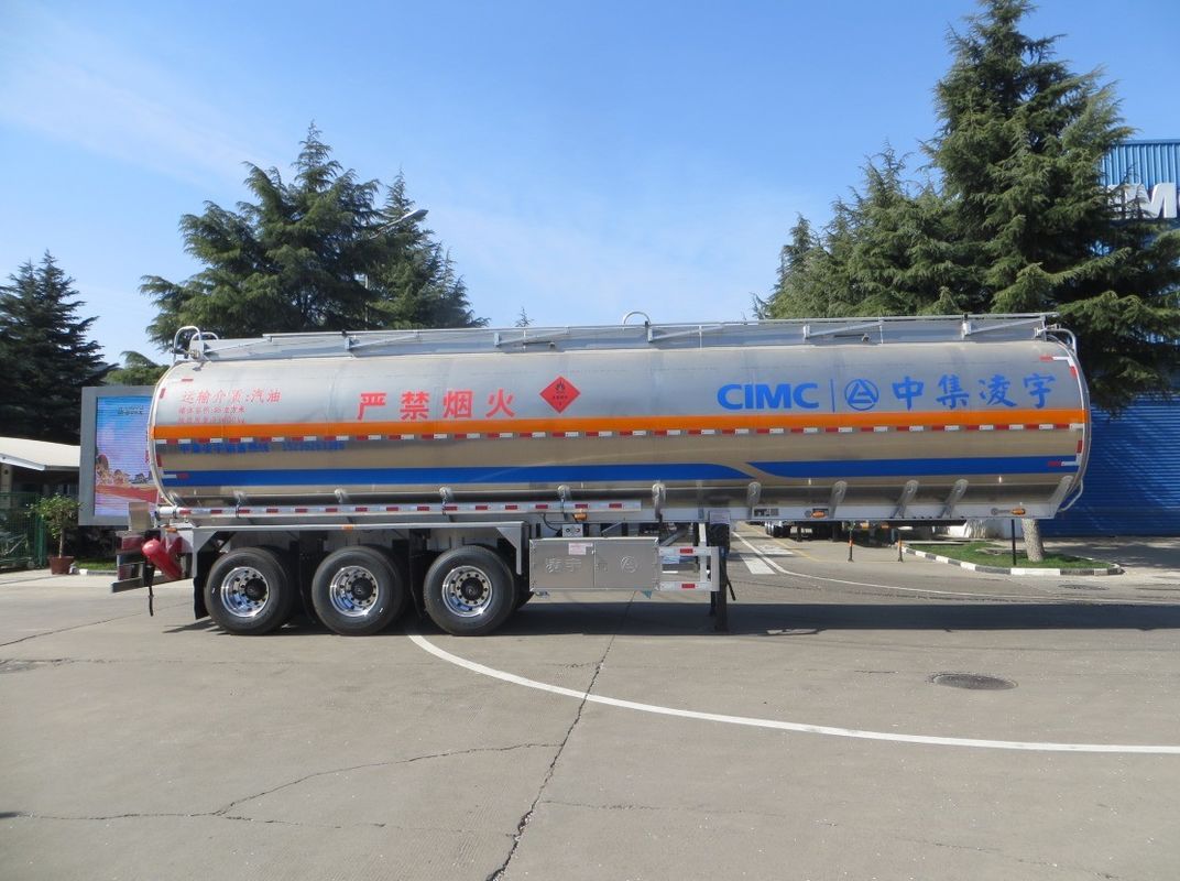 46000 Lite Oil Gasoline Semirremolque Cisterna de combustible camión de transporte remolque por CIMC LINYU