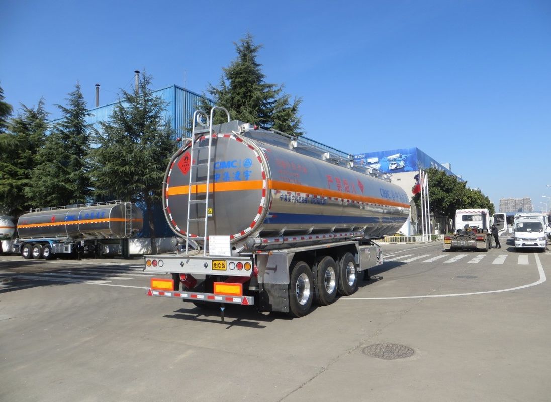 46000 Lite Oil Gasoline Semirremolque Cisterna de combustible camión de transporte remolque por CIMC LINYU