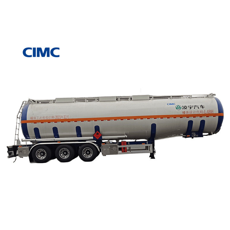 CIMC LINYU 48000 50000Treiler de tanque de combustible de 3 litros de eje 48m3 Semirremolque de aleación de aluminio