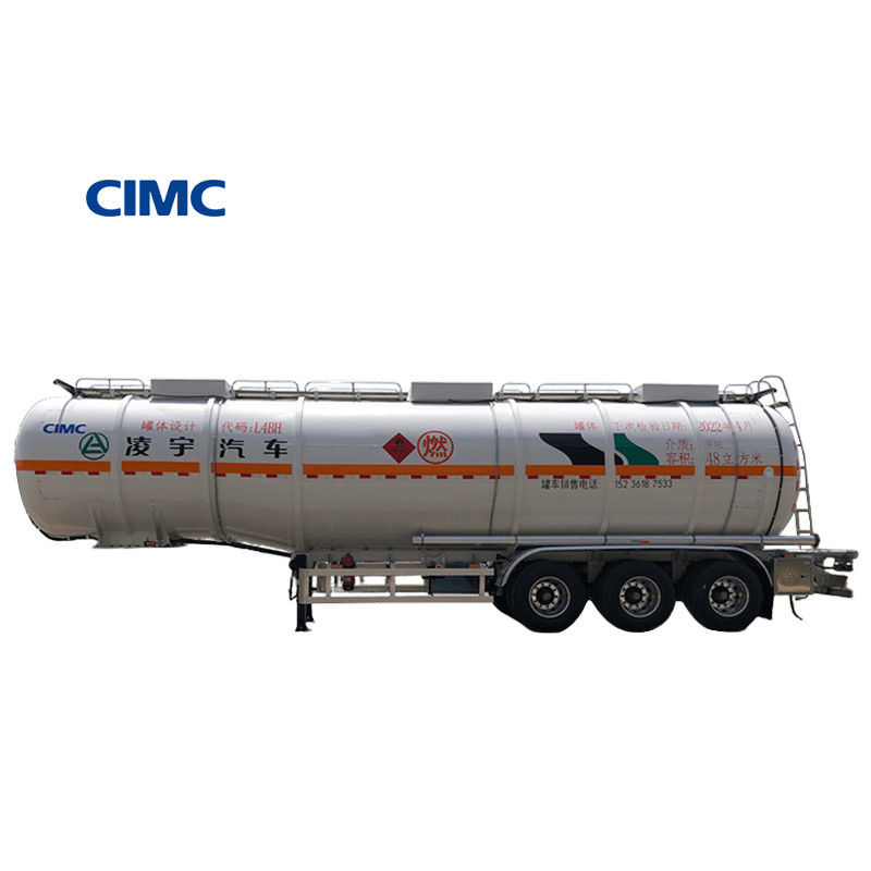Tren de acero CIMC LINYU 48000 litros para el transporte de petróleo crudo de manera eficiente