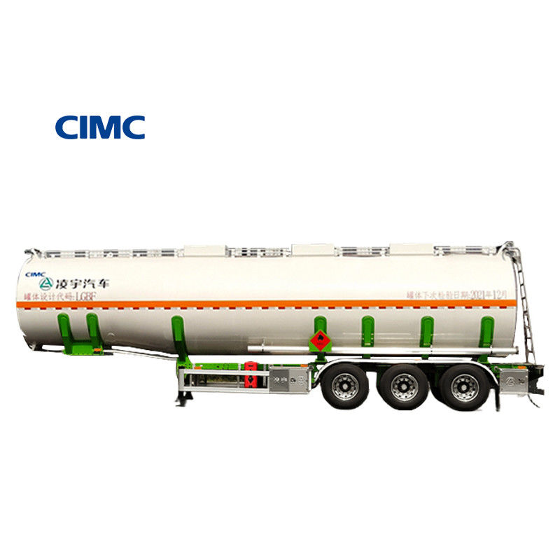 CIMC Tanque de combustible Aceite de palma crudo 3 Ejes Cisterna de aceite de cocina Semirremolque con tanque de aleación