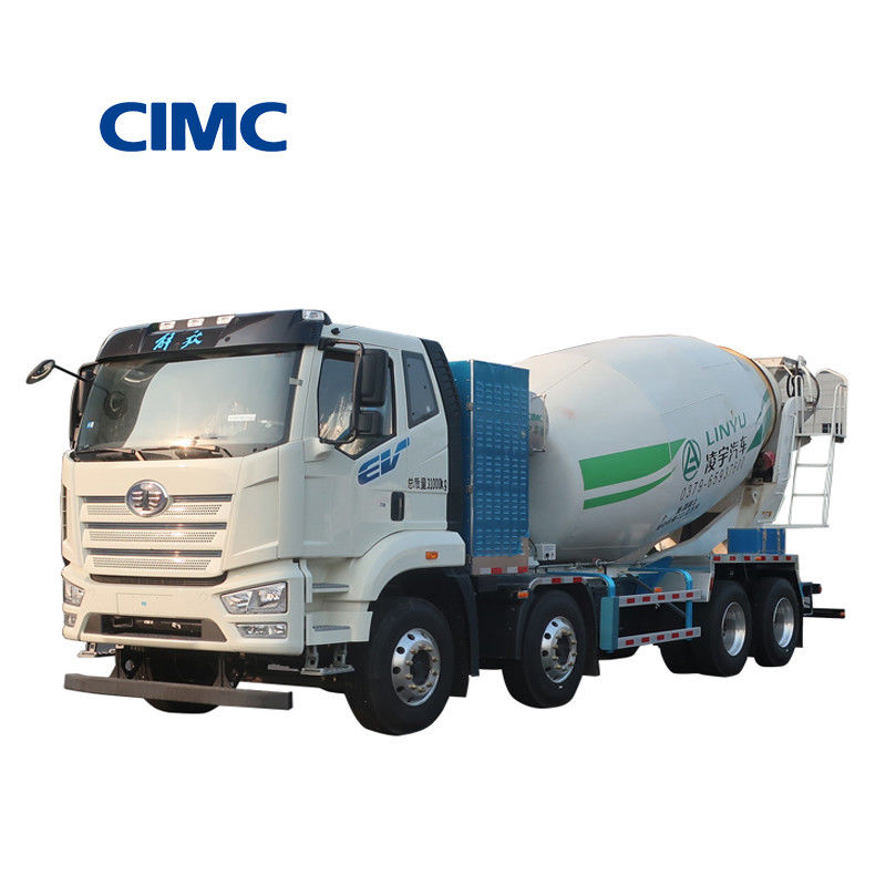 CIMC LINYU 16cbm camión mezclador de hormigón con velocidad de alimentación rápida de hormigón ≥ 3 m3/min