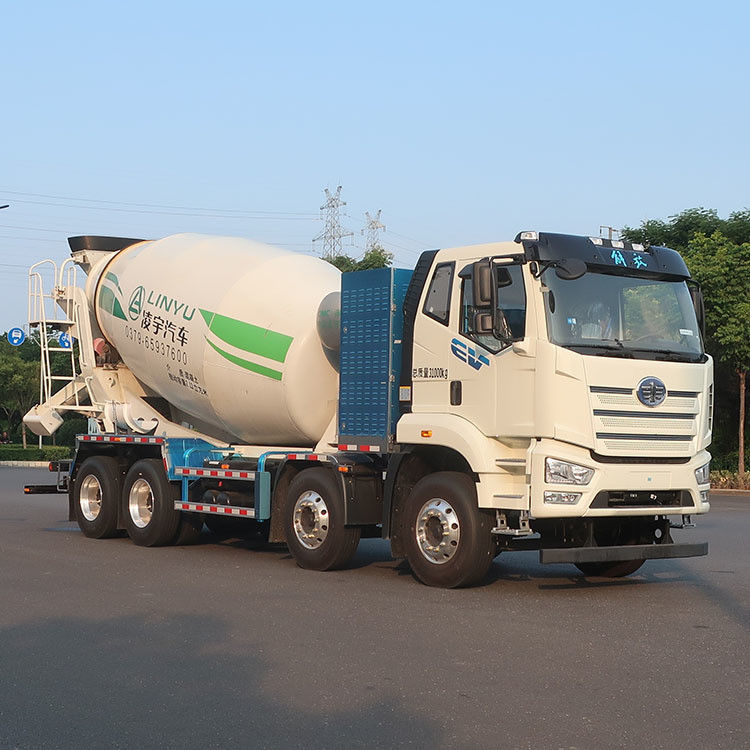 CIMC LINYU 16cbm camión mezclador de hormigón con velocidad de alimentación rápida de hormigón ≥ 3 m3/min
