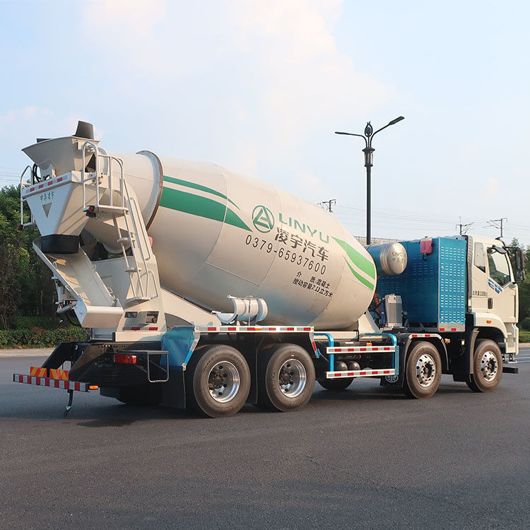 CIMC LINYU 16cbm camión mezclador de hormigón con velocidad de alimentación rápida de hormigón ≥ 3 m3/min