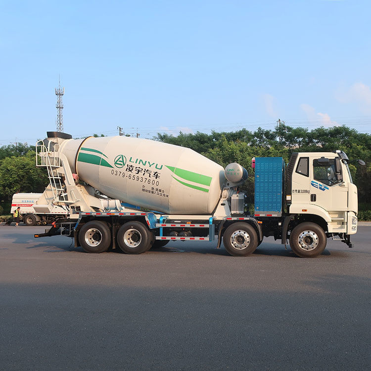 CIMC LINYU 16cbm camión mezclador de hormigón con velocidad de alimentación rápida de hormigón ≥ 3 m3/min