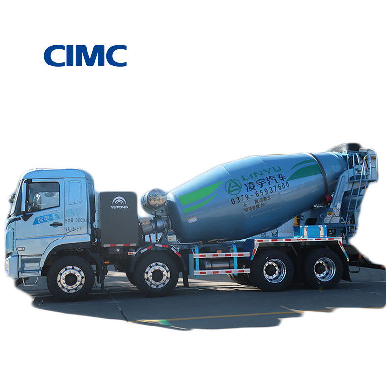 13000 kg Eléctrico 8x4 12cbm Gran camión móvil mezclador de cemento de hormigón para por CIMC LINYU