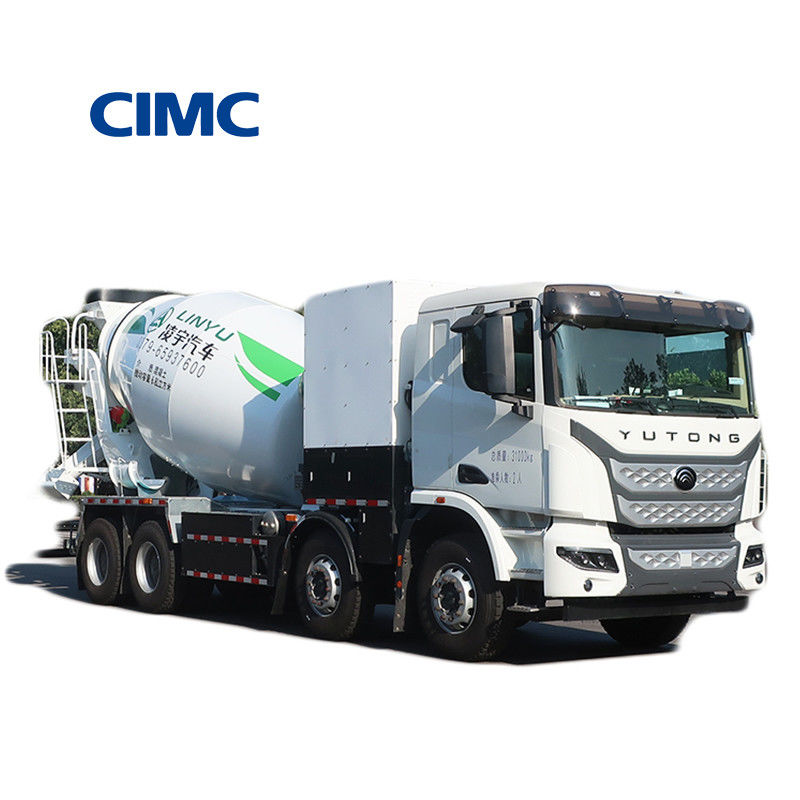 380kw CIMC LINYU 10 m3 Eléctrico 8x4 autocargador camión mezclador de hormigón móvil para mezclar