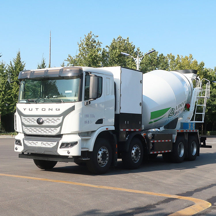 380kw CIMC LINYU 10 m3 Eléctrico 8x4 autocargador camión mezclador de hormigón móvil para mezclar