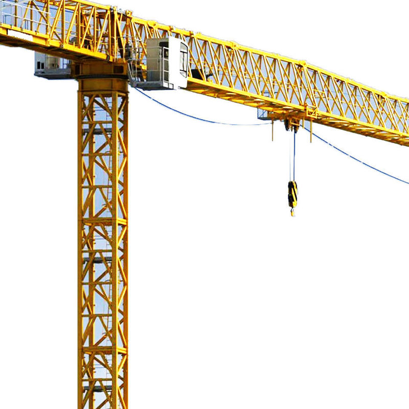 Energía Minería Syt80 T6012-6 6 toneladas 8 toneladas grúa de torre plana con largo radio de trabajo