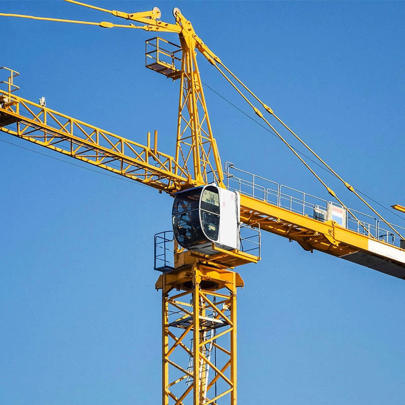 Energía Minería Syt80 T6012-6 6 toneladas 8 toneladas grúa de torre plana con largo radio de trabajo