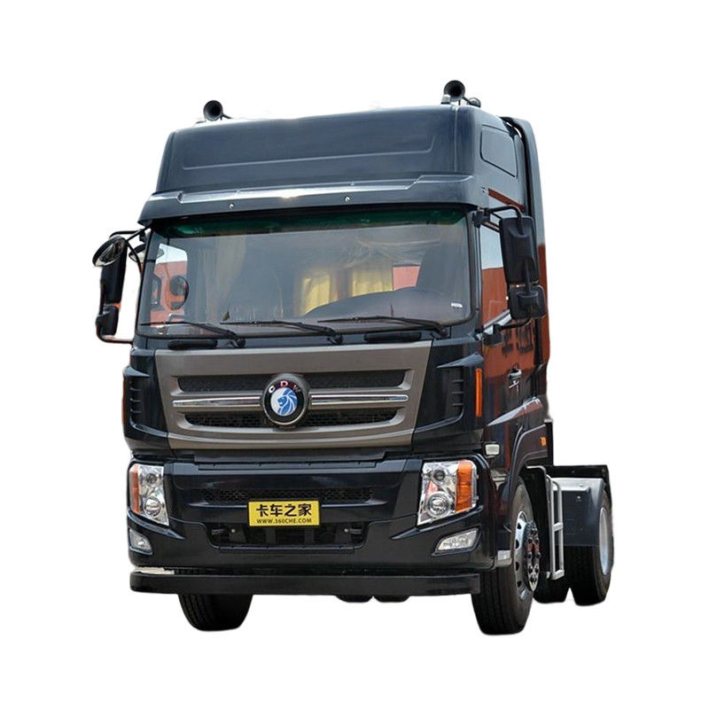 310HP Usado SINOTRUK 4x2 Tractor Truck Cabeza de remolque con soporte en línea y pantalla táctil