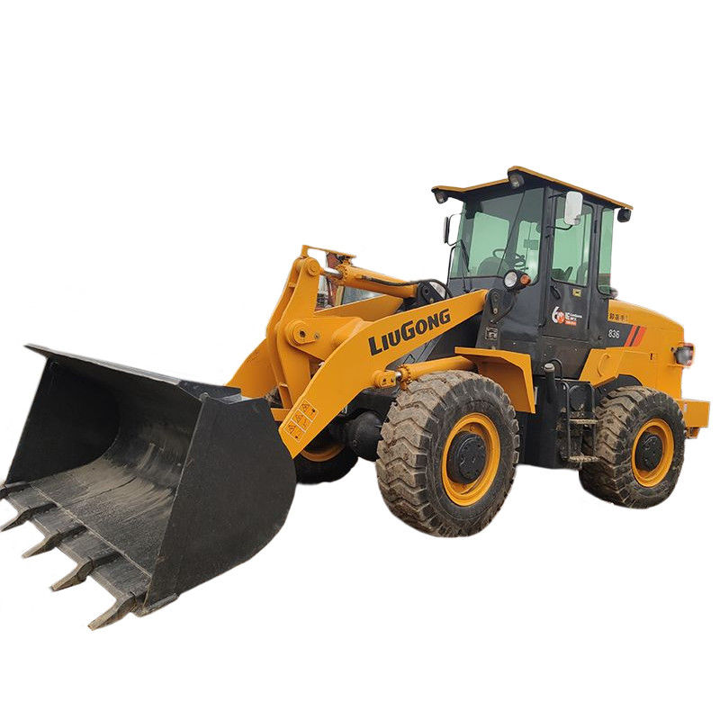 8000 kg LIUGONG 836 Cat Maquinaria de carga de extremo delantero cargadores usados para el motor cargadores de ruedas