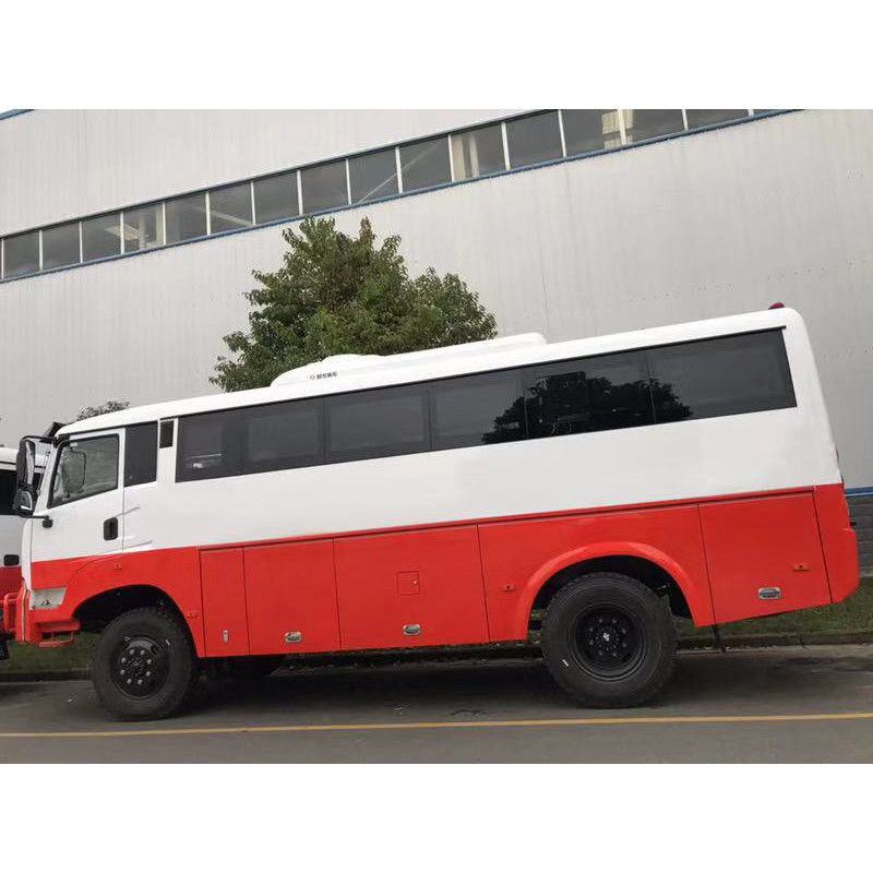7.5 metros Motor delantero 29 asientos 4X4 Autobús de autobuses todoterreno de Dongfeng para el mercado de estándares