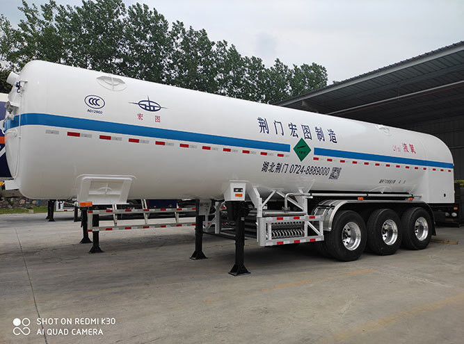 Peso total Aproximadamente 34000kg CIMC LINYU Cisterna de GLP Semirremolque para el transporte de gas Beneficio