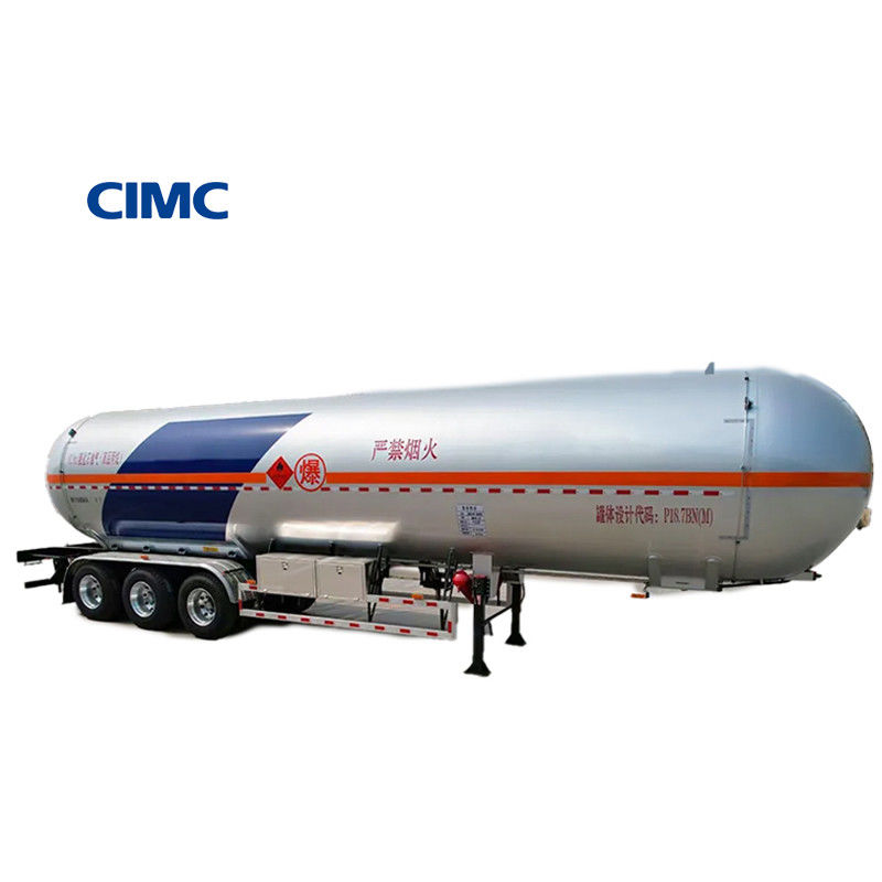 Capacidad de 50m3 Cisterna de GLP Semirremolque con temperatura de diseño de -20/50C de CIMC LINYU