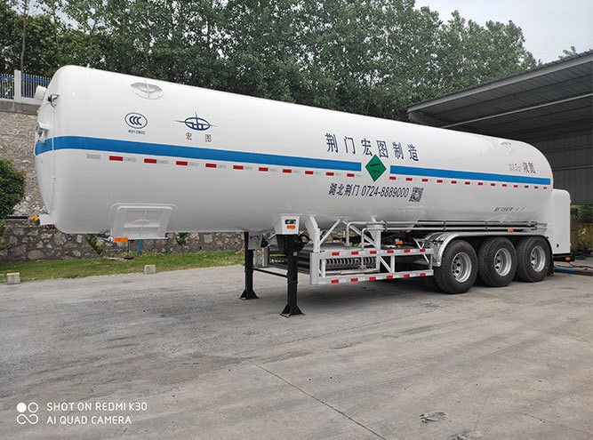 Capacidad de 50m3 Cisterna de GLP Semirremolque con temperatura de diseño de -20/50C de CIMC LINYU