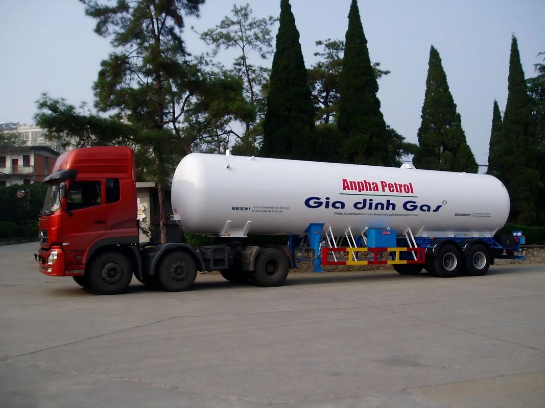 Capacidad de 50m3 Cisterna de GLP Semirremolque con temperatura de diseño de -20/50C de CIMC LINYU